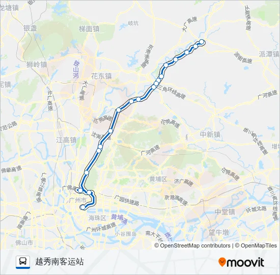 广从10路 Bus Line Map