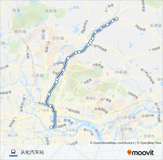 广从11路 Bus Line Map