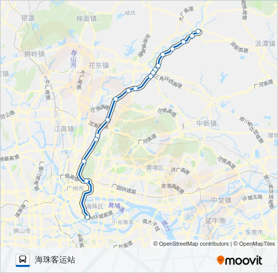 广从11路 Bus Line Map