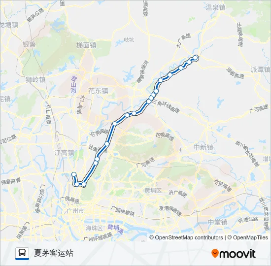 广从12路 Bus Line Map