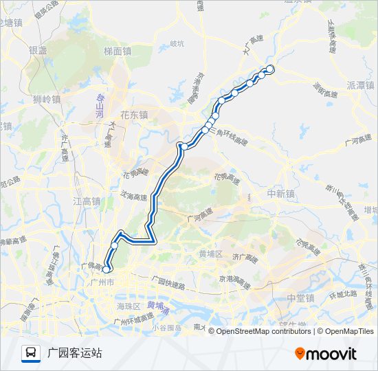 公交广从8快路的线路图
