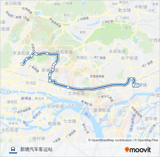 广增10路 Bus Line Map