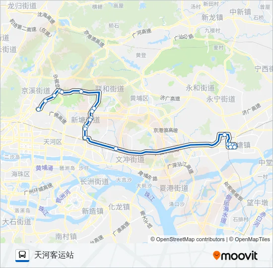 广增10路 Bus Line Map