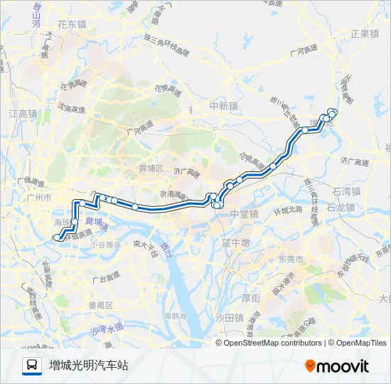 广增13路 Bus Line Map