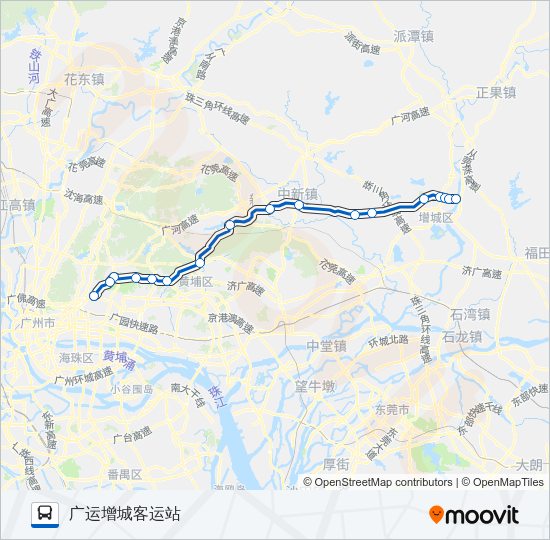 公交广增15路的线路图
