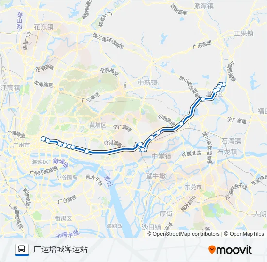 广增16路 Bus Line Map