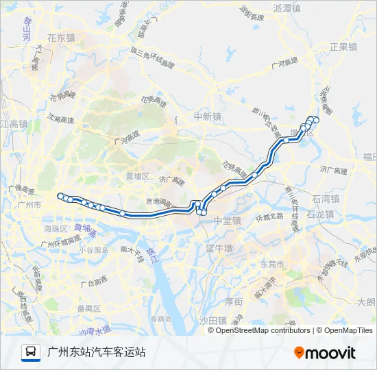 广增16路 Bus Line Map