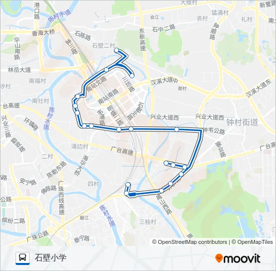 番101路 Bus Line Map