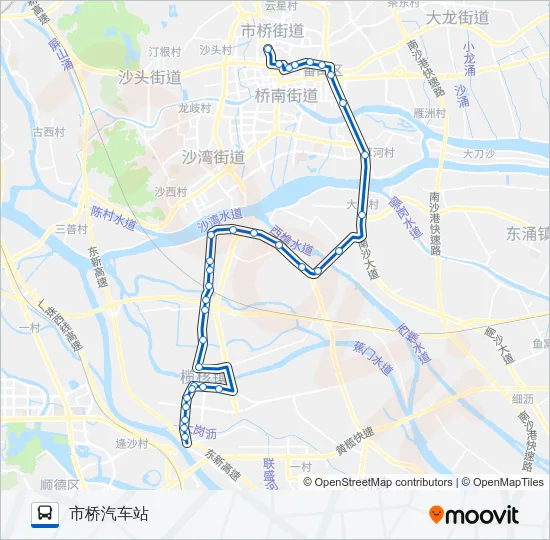 番102路 Bus Line Map