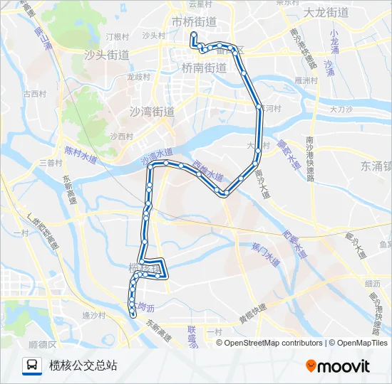 番102路 Bus Line Map