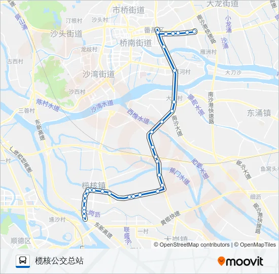 番103路 Bus Line Map