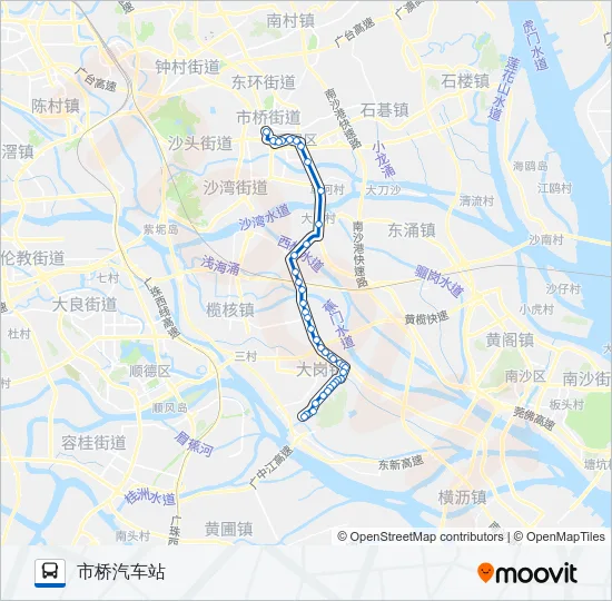 番105路 Bus Line Map