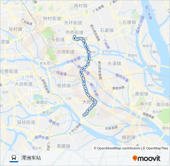 番105路 Bus Line Map