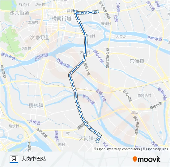 番106路 Bus Line Map