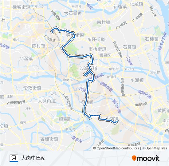 公交番108路的线路图