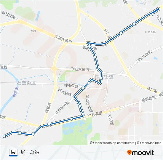 番109路 Bus Line Map