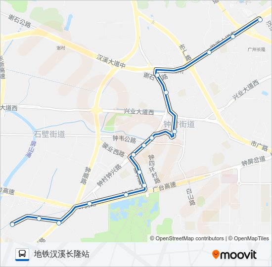 公交番109路的线路图