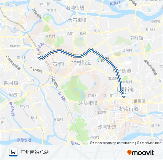 番110路 Bus Line Map