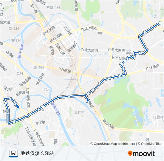 公交番125路的线路图