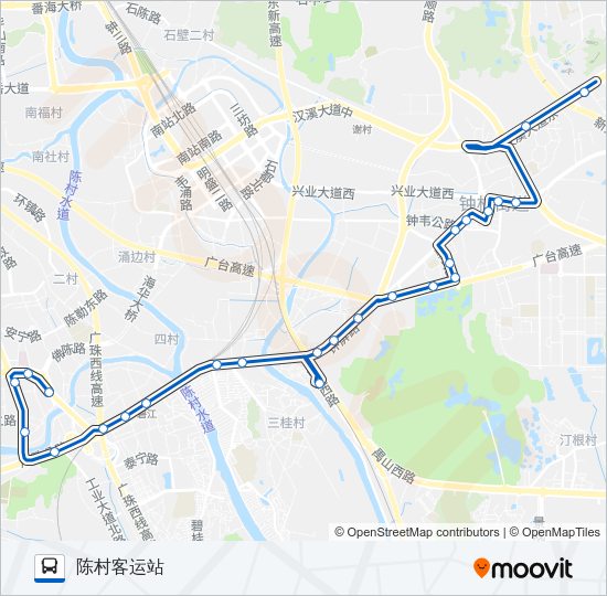 公交番125路的线路图