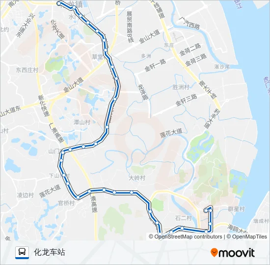 番128路 Bus Line Map