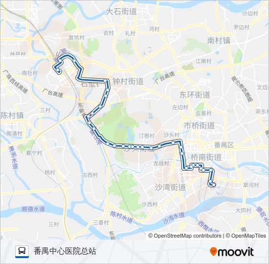 公交番129路的线路图