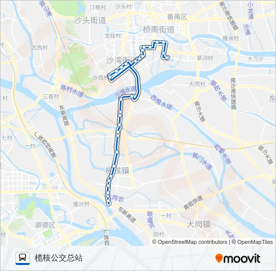 番130路 Bus Line Map
