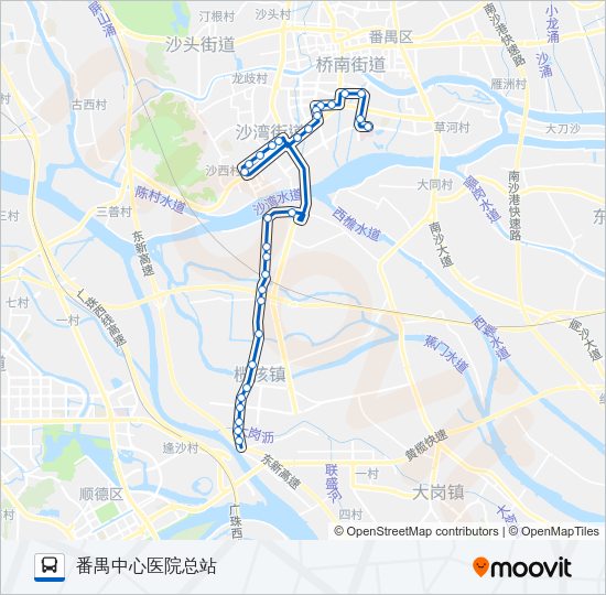 公交番130路的线路图