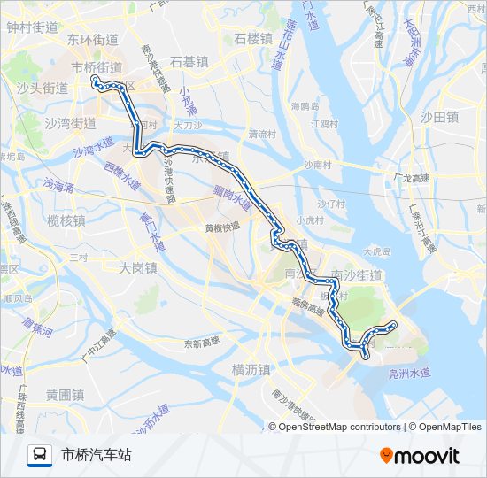 公交番141路的线路图