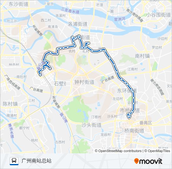 公交番145路的线路图