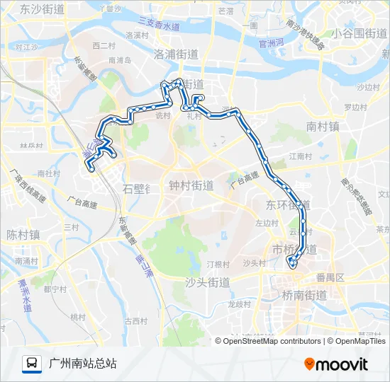 番145路 Bus Line Map