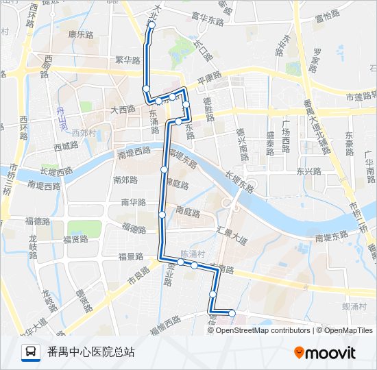 公交番147路的线路图