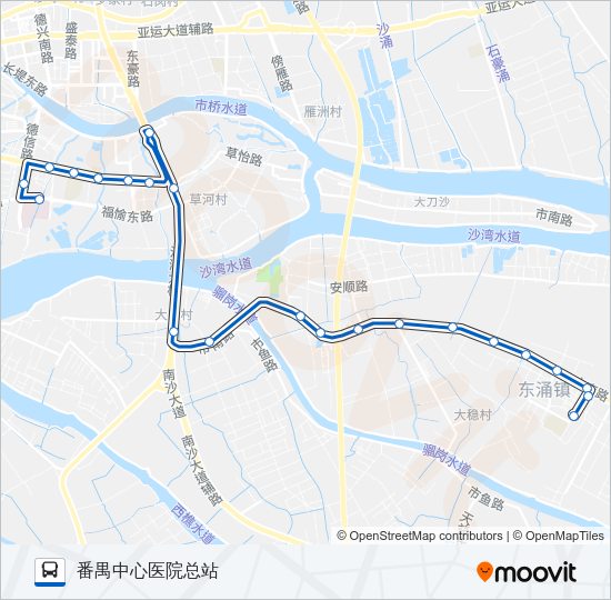 公交番152路的线路图
