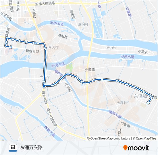公交番152路的线路图