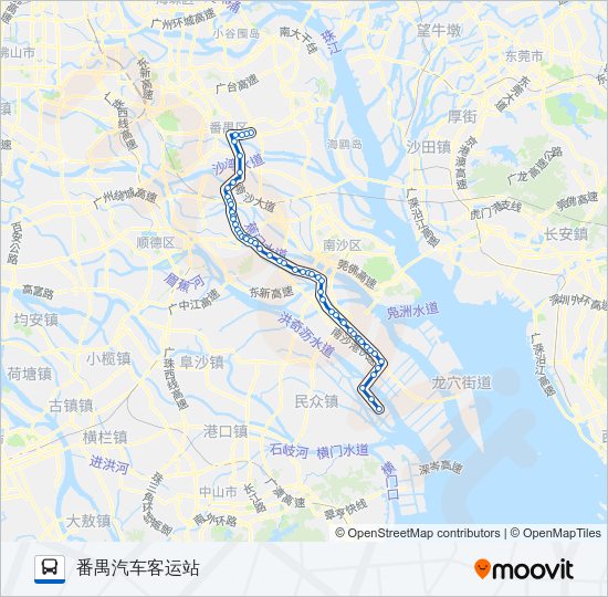 公交番153路的线路图