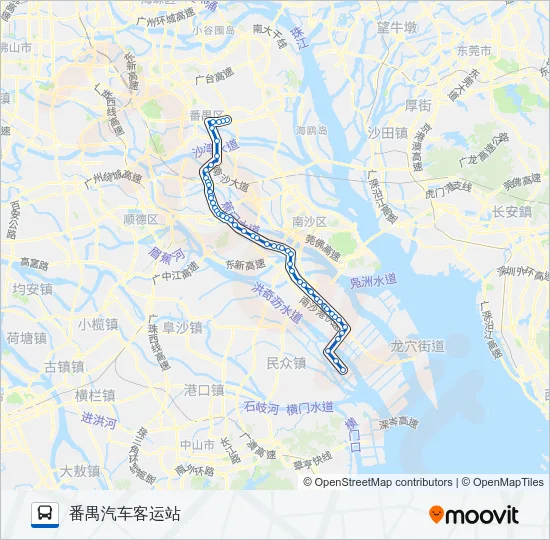 番153路 Bus Line Map