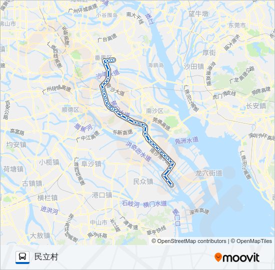 公交番153路的线路图