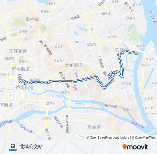 公交番160路的线路图