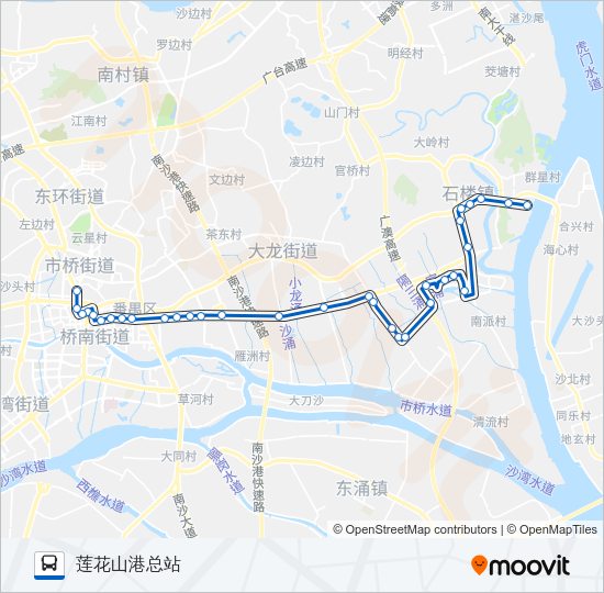 公交番160路的线路图