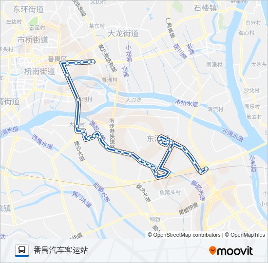 公交番161路的线路图