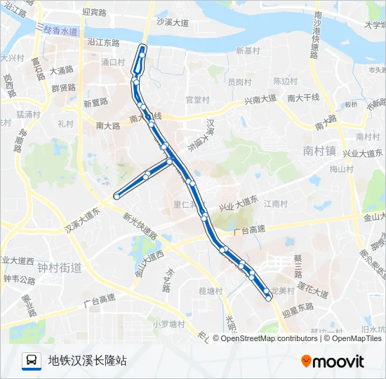 番163路 Bus Line Map
