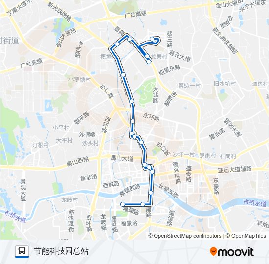 公交番165路的线路图