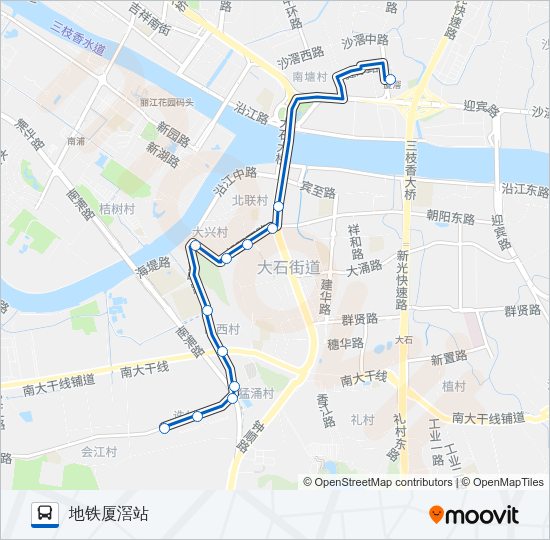 公交番181路的线路图