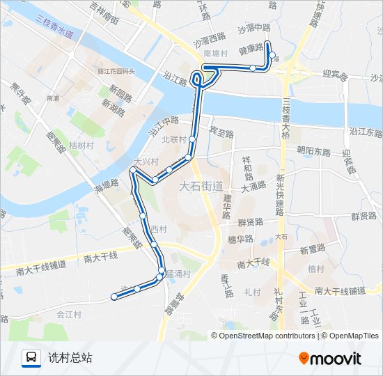 公交番181路的线路图