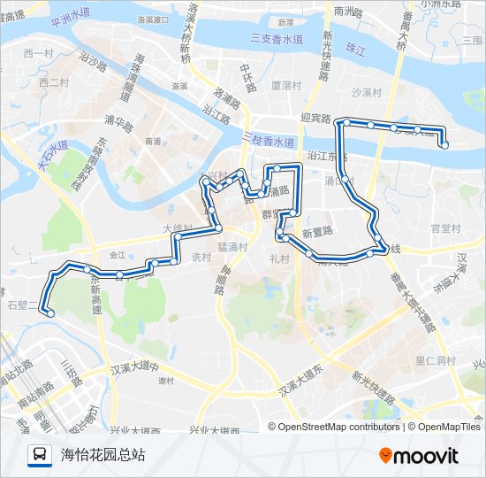 公交番185路的线路图