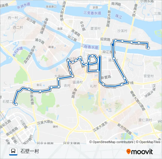 番185路 Bus Line Map