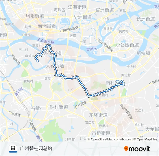 番186路 Bus Line Map