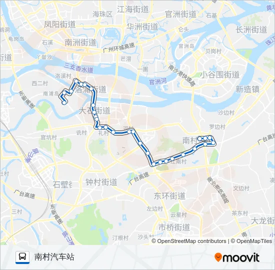番186路 Bus Line Map