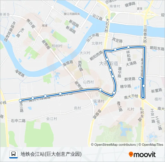 番187路 Bus Line Map