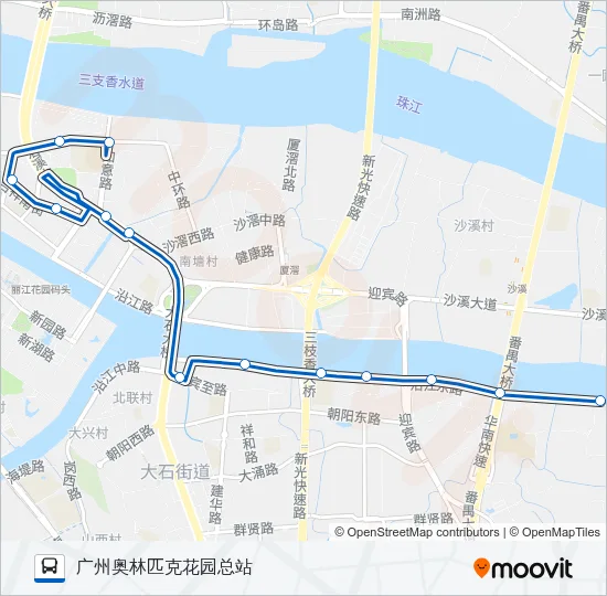 番188路 Bus Line Map